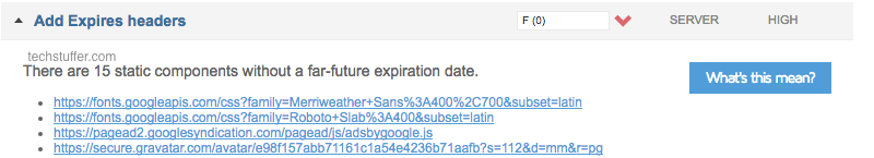 Far-future expiration date error in GTMetrix