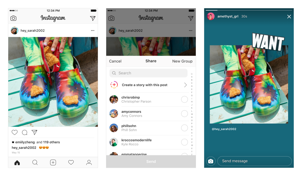 Share Instagram Posts in Stories