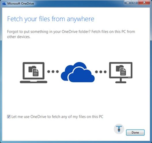 Fetch Files Using OneDrive
