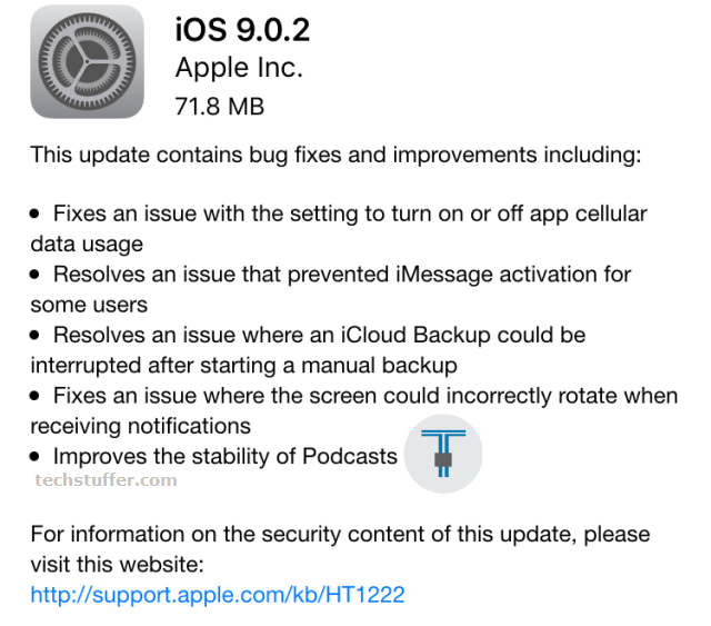 iOS 9.0.2