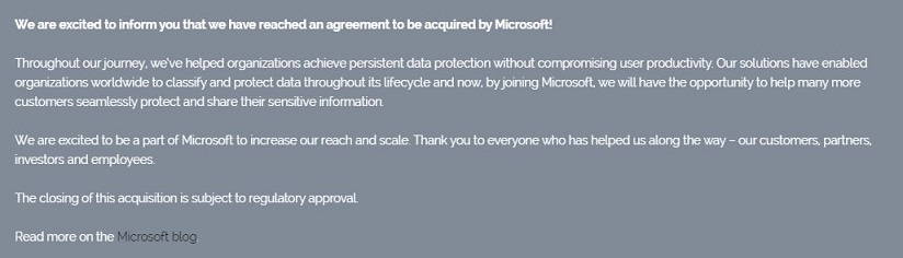 Microsoft acquires secure digital
